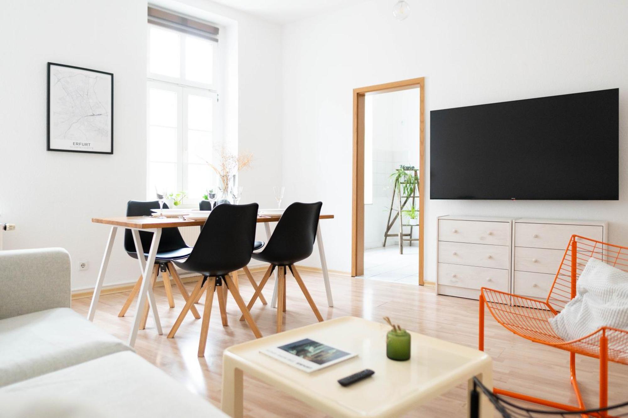 Grosse 3 Zimmer Wohnung Mit Netflix In Zentraler Lage Erfurt Extérieur photo